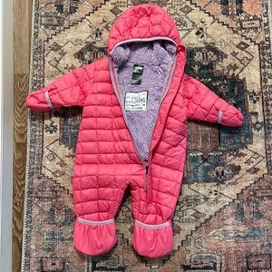 The North Face baby bunting suit